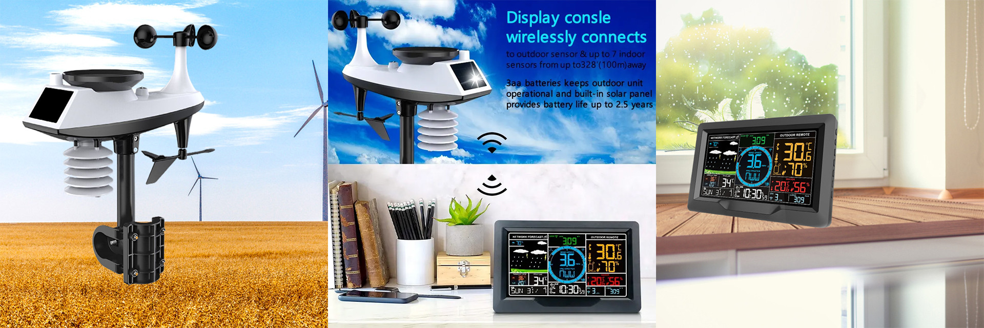 calidad Estación meteorológica inalámbrica fábrica