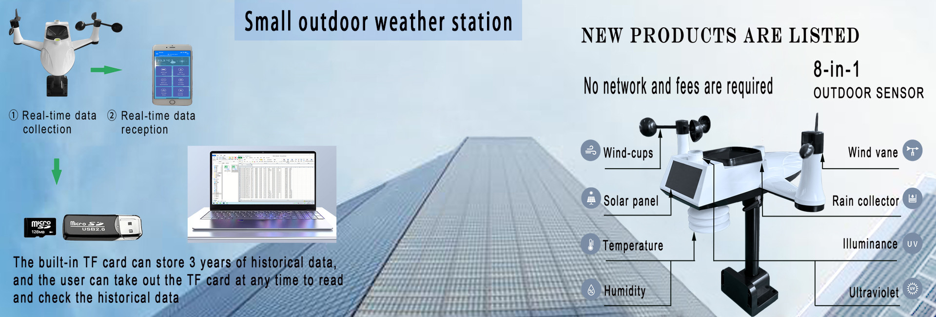 calidad Estación meteorológica inalámbrica fábrica